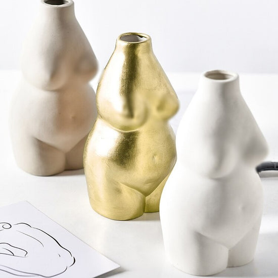 Resin Body Shaped Vases - MAHOGANY STREET