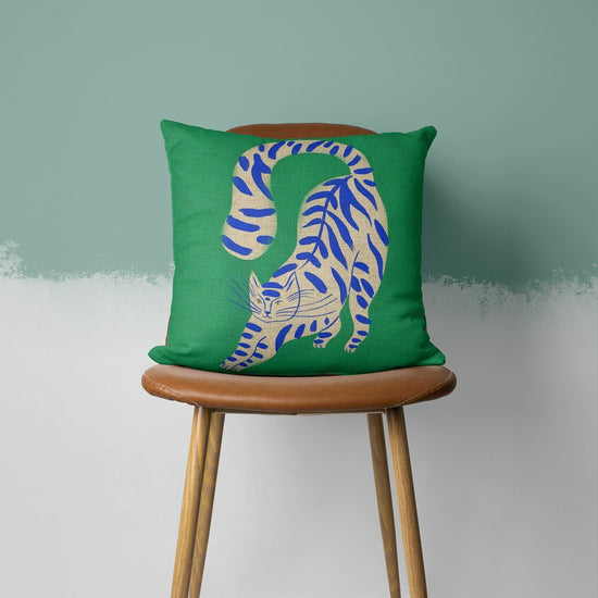Cat Illustration Colorful Cushion Covers - MAHOGANY STREET