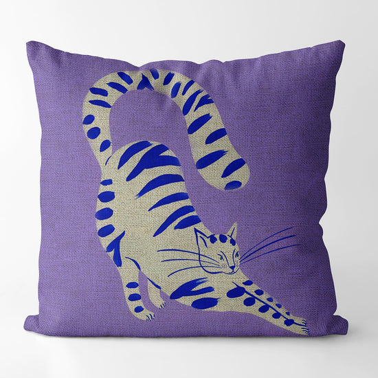 Cat Illustration Colorful Cushion Covers - MAHOGANY STREET