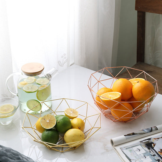 Chic Gold Wire Fruit Bowl - MAHOGANY STREET