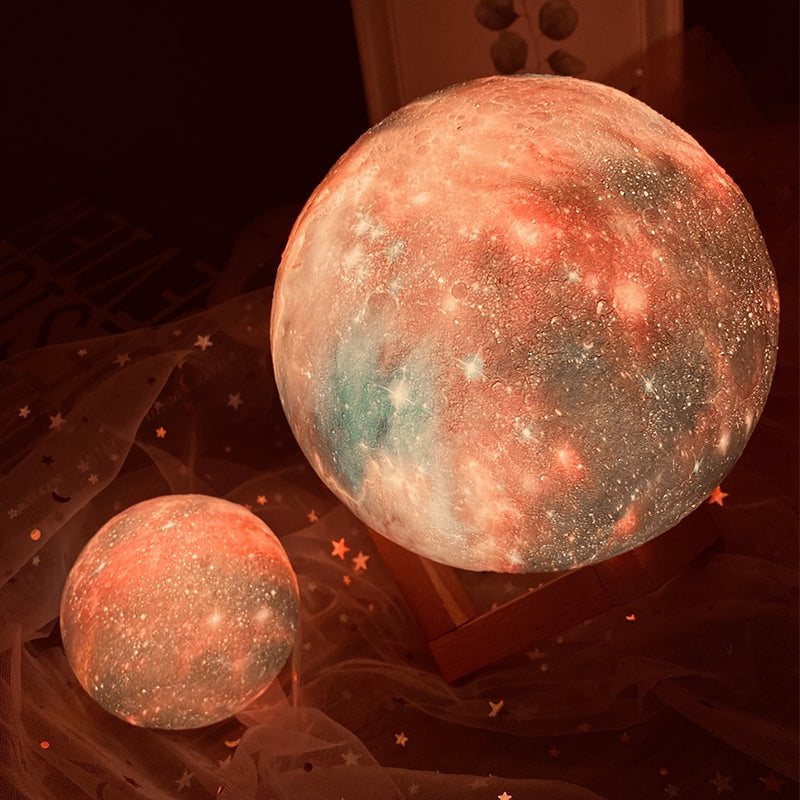 Starry Night Color Changing Decorative Moon Lamp - MAHOGANY STREET