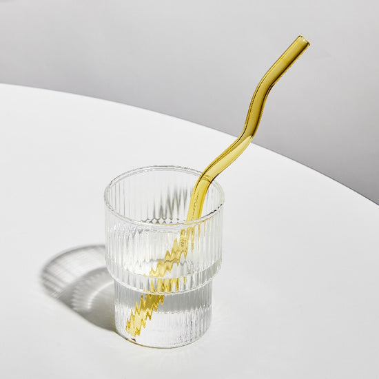 Colorful Artistic Design Glass Straws - MAHOGANY STREET