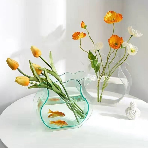Colorful Fish Tank Acrylic Flower Vase - MAHOGANY STREET