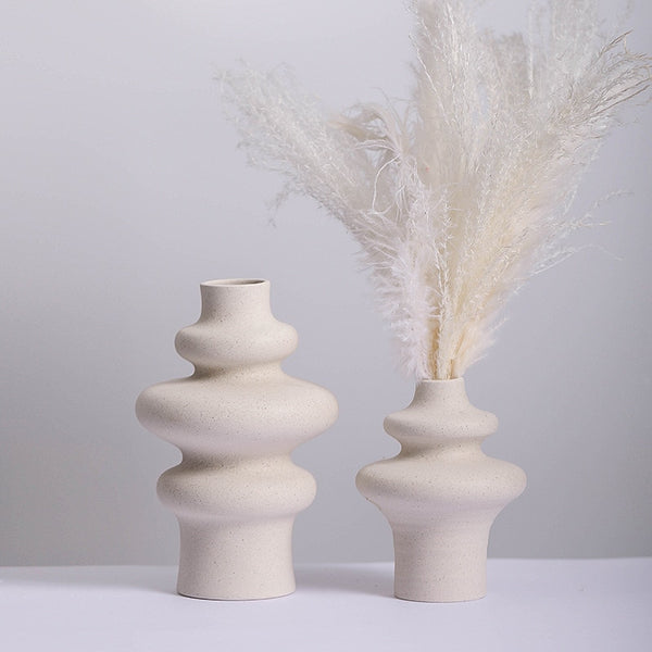 Decorative Nordic Light Ceramic Vases - MAHOGANY STREET