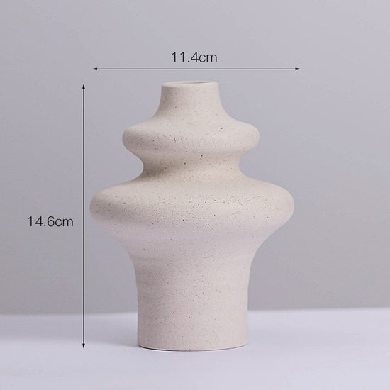 Decorative Nordic Light Ceramic Vases - MAHOGANY STREET