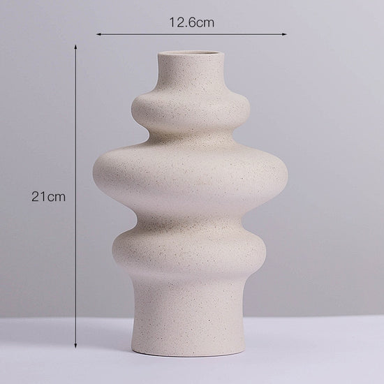 Decorative Nordic Light Ceramic Vases - MAHOGANY STREET