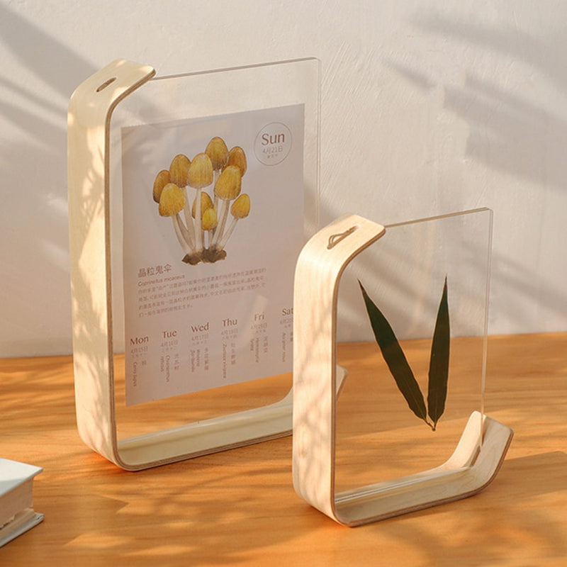 Acrylic Wooden Photo Frame Herbarium Display Frame