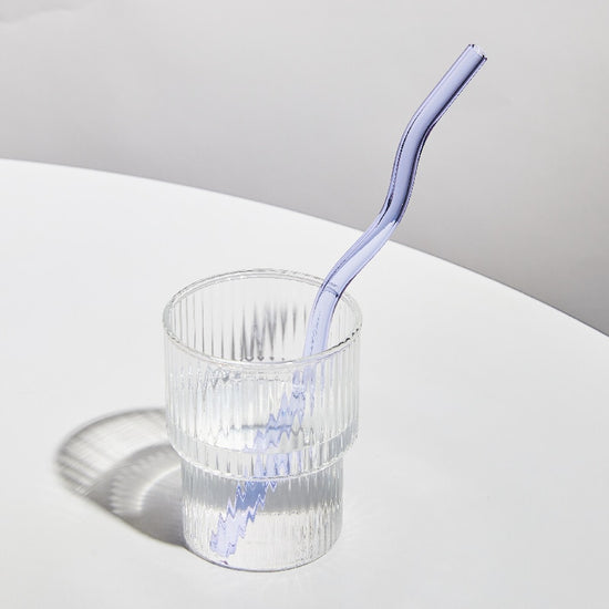 Colorful Artistic Design Glass Straws - MAHOGANY STREET