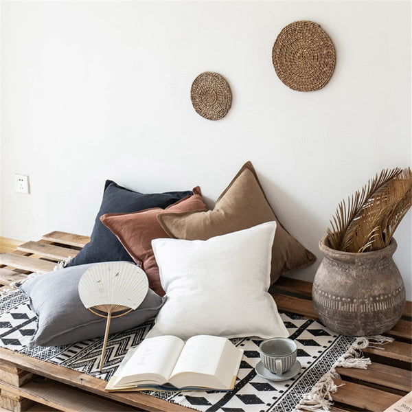Stylish Luxe Linen Cushion Covers - MAHOGANY STREET