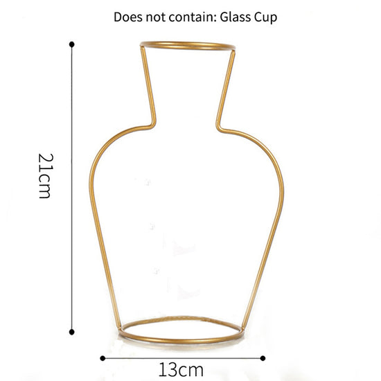 Wire Vase In Gold - MAHOGANY STREET