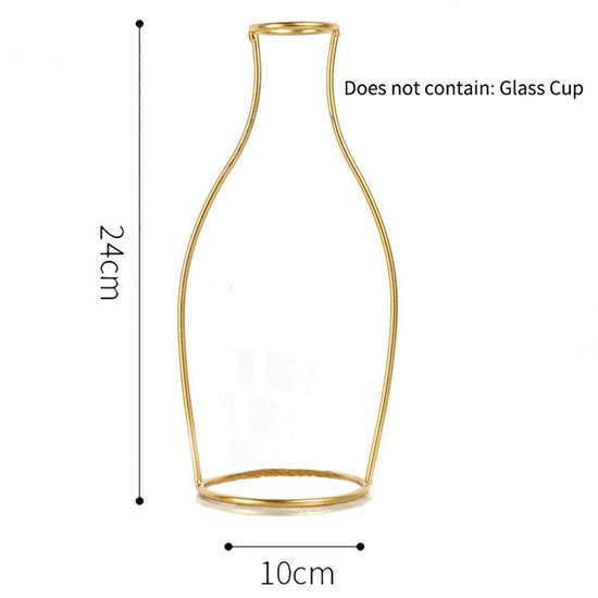 Wire Vase In Gold - MAHOGANY STREET