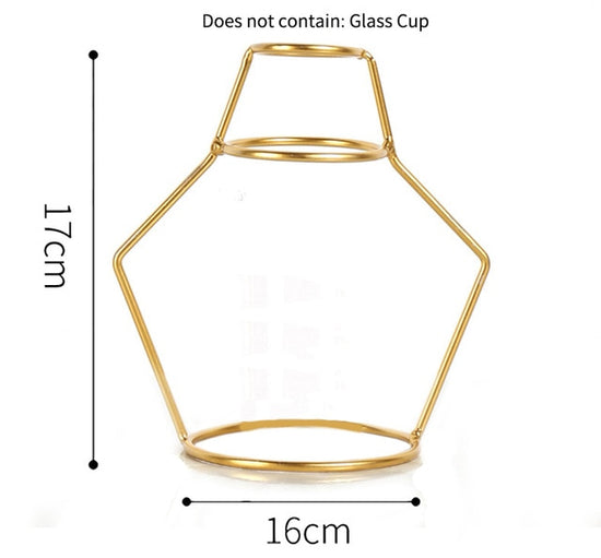 Wire Vase In Gold - MAHOGANY STREET