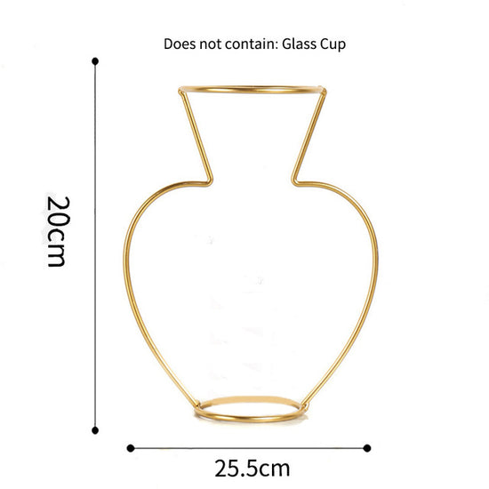 Wire Vase In Gold - MAHOGANY STREET