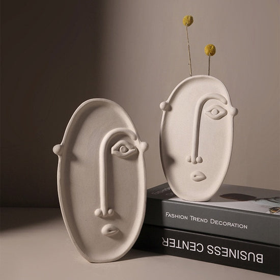 Creative Design Long Face Vase - MAHOGANY STREET