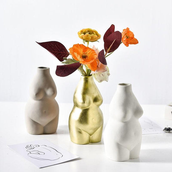 Resin Body Shaped Vases - MAHOGANY STREET