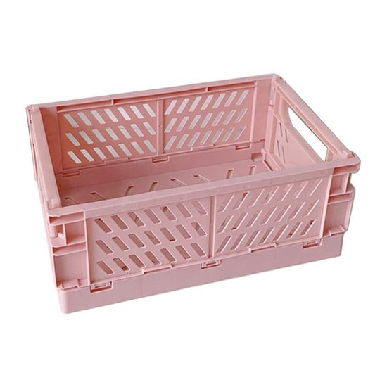 Collapsible Pastel Colored Plastic Crates - MAHOGANY STREET