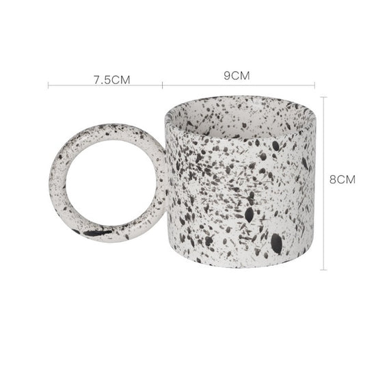Modern Design Oversized Handle Mugs - MAHOGANY STREET