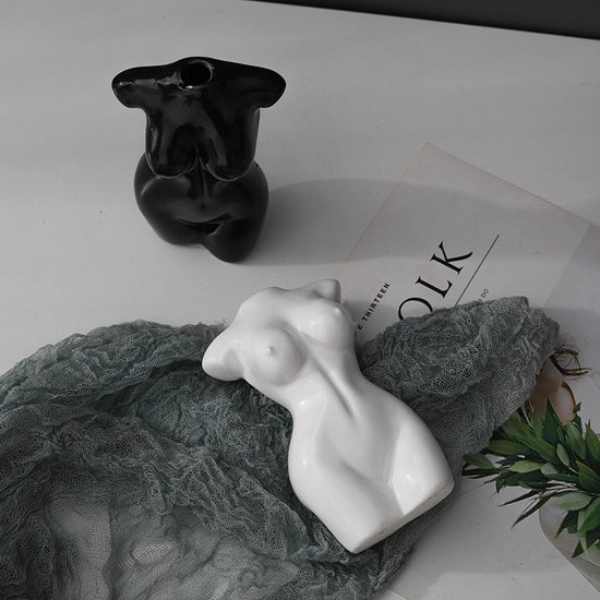 Ceramic Body Shapes Vases - MAHOGANY STREET