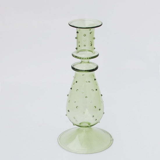 Tall Glass Vintage Candle Holders - MAHOGANY STREET