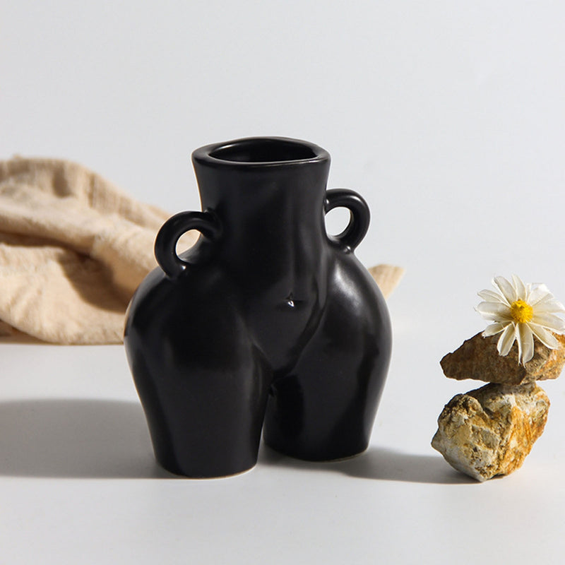 Body Shaped Handcrafted Ceramic Vase - MAHOGANY STREET