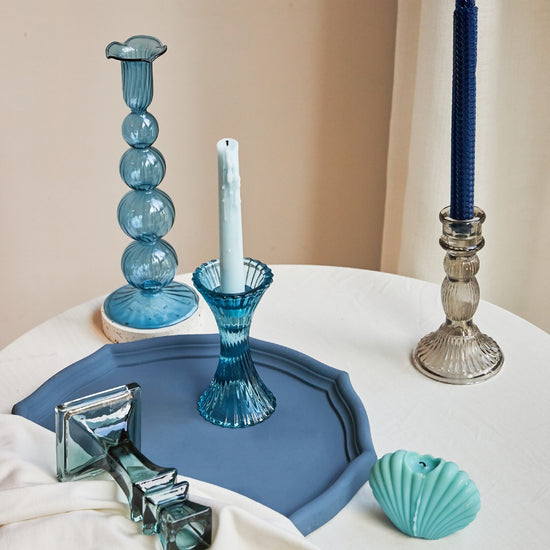 Vintage Crystal Candle Holders - MAHOGANY STREET