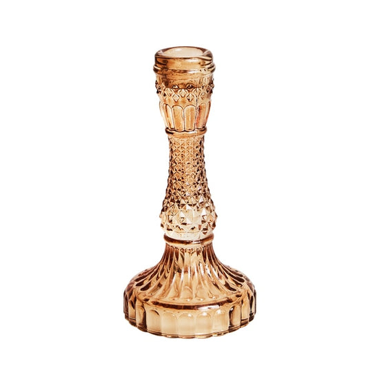 Vintage Crystal Candle Holders - MAHOGANY STREET