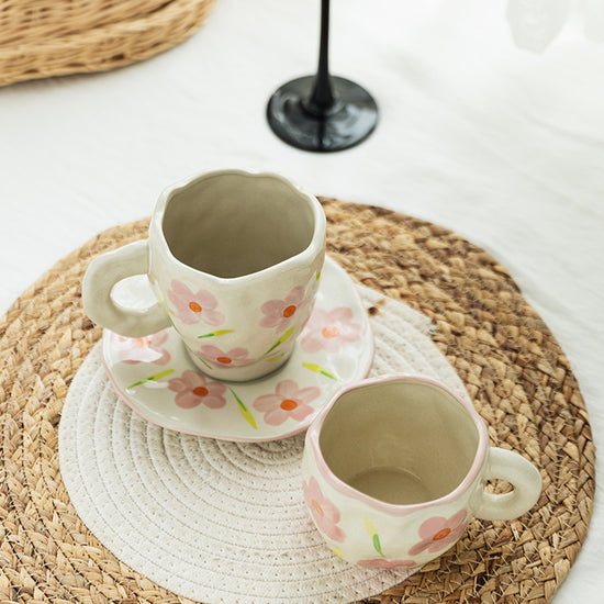Hand-Painted Ceramic Mug Sets - MAHOGANY STREET