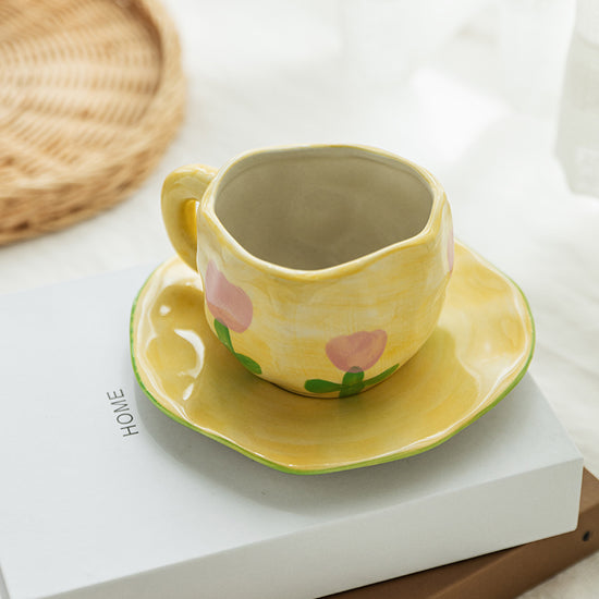Hand-Painted Ceramic Mug Sets - MAHOGANY STREET