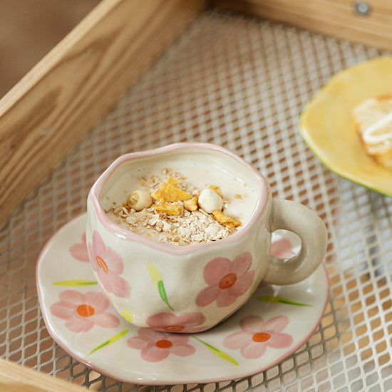 Hand-Painted Ceramic Mug Sets - MAHOGANY STREET