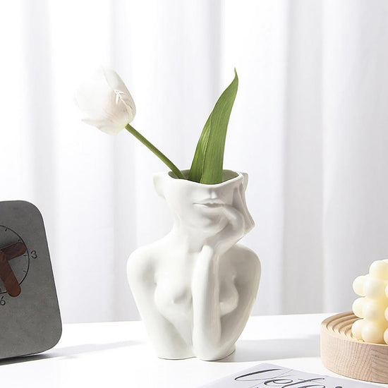 Half Head Ceramic Vases - MAHOGANY STREET