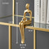 Abstract Decorative Figurines In Gold - MAHOGANY STREET