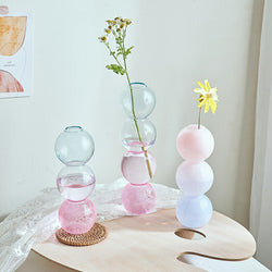 Multicolor Bubble Vases In Soft Pastels - MAHOGANY STREET