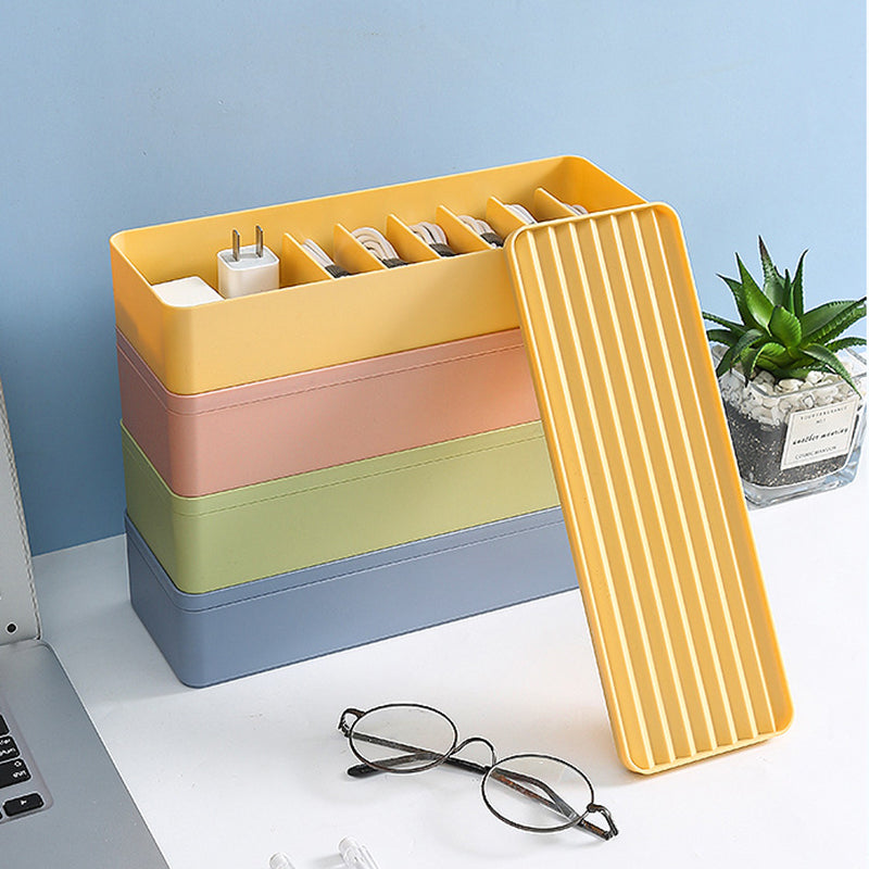 Multi Grid Pastel Colored Cable Storage Containers - MAHOGANY STREET