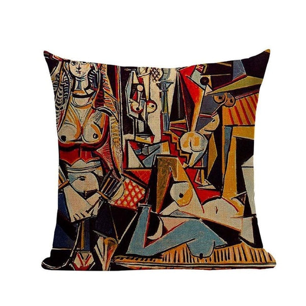 Multicolor Art Cushion Cover - MAHOGANY STREET