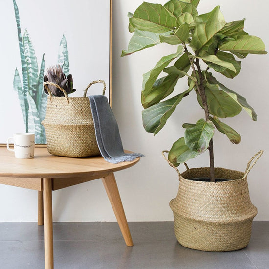 Multi Functional Woven Seagrass Basket - MAHOGANY STREET