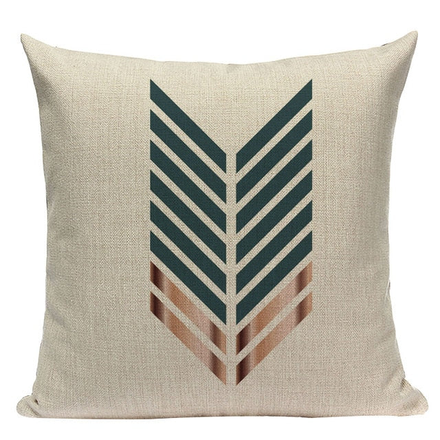 Luxe Linen Cushion Covers With Gold Accents - MAHOGANY STREET