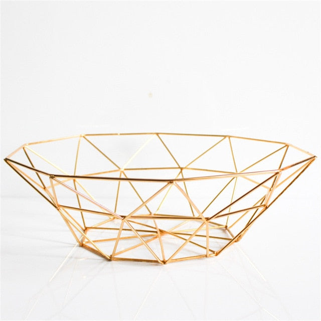 Chic Gold Wire Fruit Bowl - MAHOGANY STREET