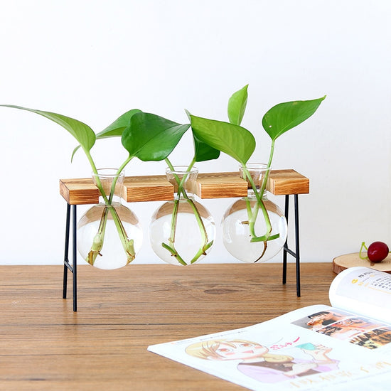 Decorative Wooden Frame Vase - MAHOGANY STREET