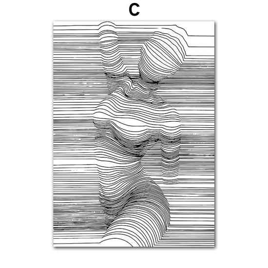 Abstract Body Lines Canvas Artworks - MAHOGANY STREET