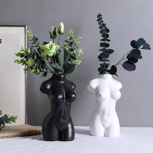 Ceramic Body Shapes Vases - MAHOGANY STREET