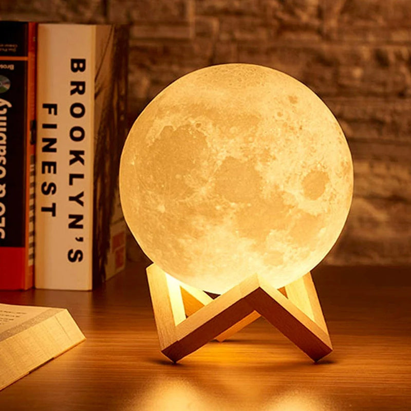 3D Print Moon Lamp (Touch Switch)